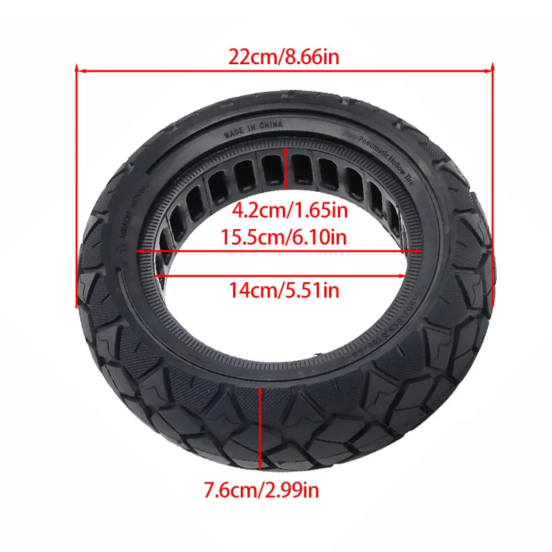 Hot255X80/10X3.0(80/65-6) solid tire rubber Electric Bicycle 10 inch for Electric Scooter Speedual Grace Zero 10X Electric BIke