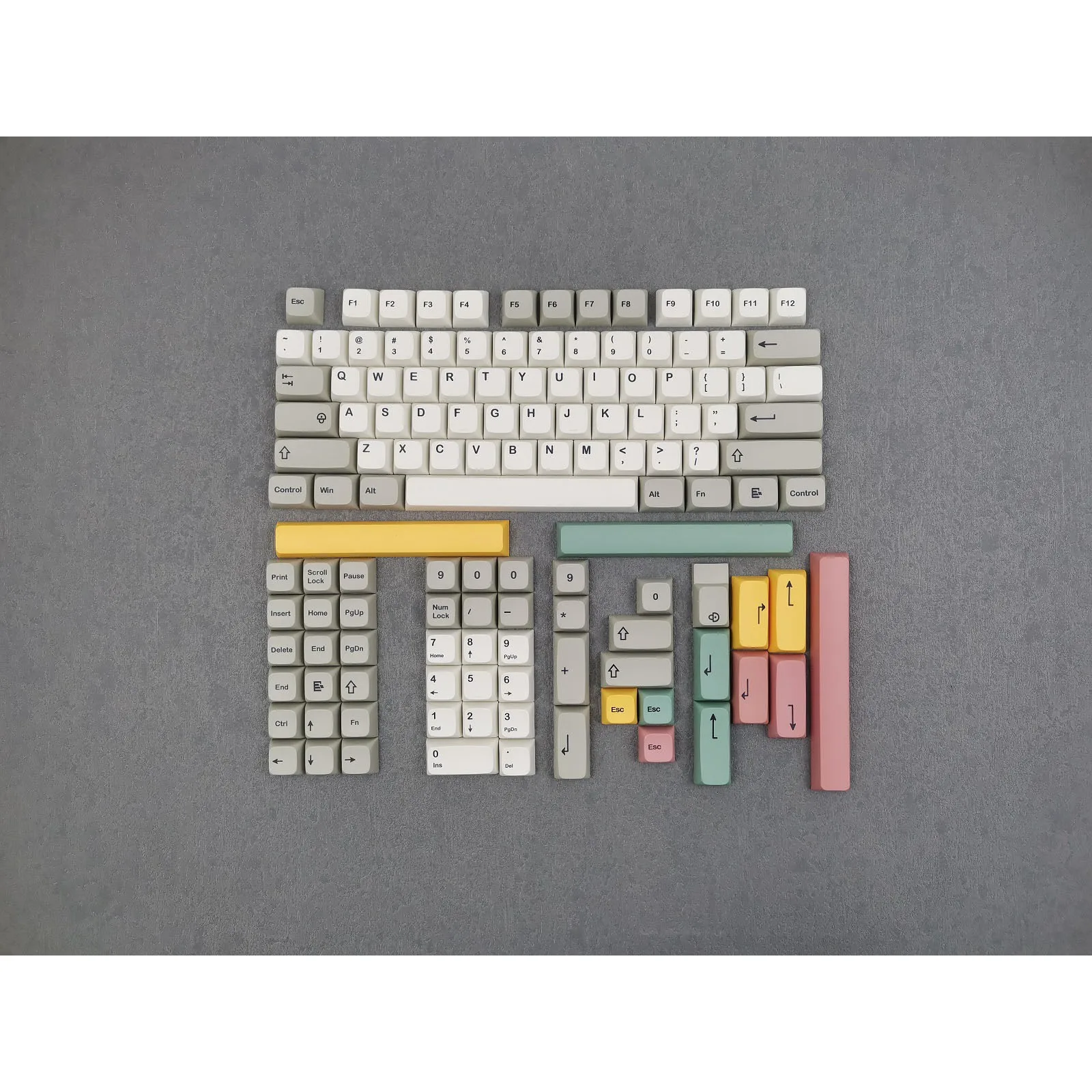 Imagem -05 - Vintage 9009 Colorway Custom Keycaps para Teclado Mecânico Uma Coleção de Várias Versões Xdamda Perfis Pbt Estilo Retro