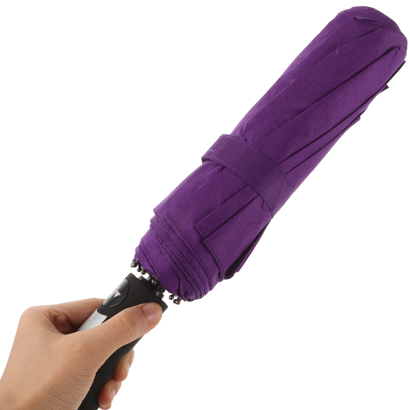 

Automatic Windproof Umbrella 23 Inch Purple Double Canopy Strong Durable Waterproof Heavy Duty Golf Travel Portable Folding Bike