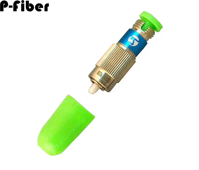 FC fiber fixed attenuator 9dB High precision low loss optical attenuator male and female FC connector 5PCS