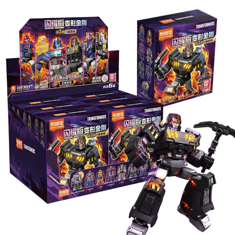 

1/6 шт., слепая коробка-трансформер, игрушки для сращивания, Orion Pax Bumblebee Tarn, майнер Megatron, робот, экшн-фигурка, подарок на день рождения для мальчика