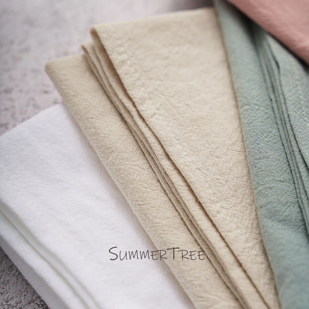 20 pz tovaglioli 40 x40cm pianura cotone lavato stile classico strofinaccio tovagliette da pranzo per cucina rustica e decorazione della tavola di casa