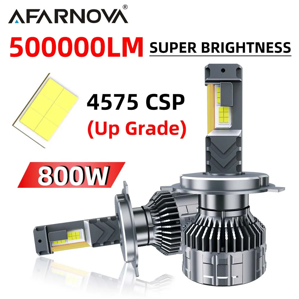 Afarnova K7C 4575CSP 500000LM H7 H4 H11 Led Lamp Led Lights For Car H1 HB3 9005 HB4 9006 Led Headlight Bulb Fog Light 12V