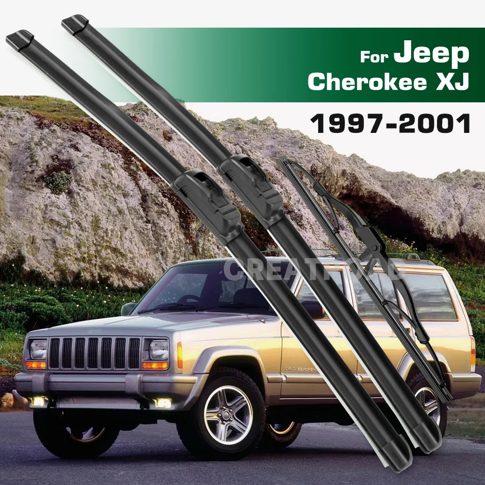 

GREATROAD стеклоочиститель для Jeep Cherokee XJ 1997-2001 1998 1999 2000 стеклоочиститель передние и задние щетки лобовое стекло 18 "+ 18" + 13"