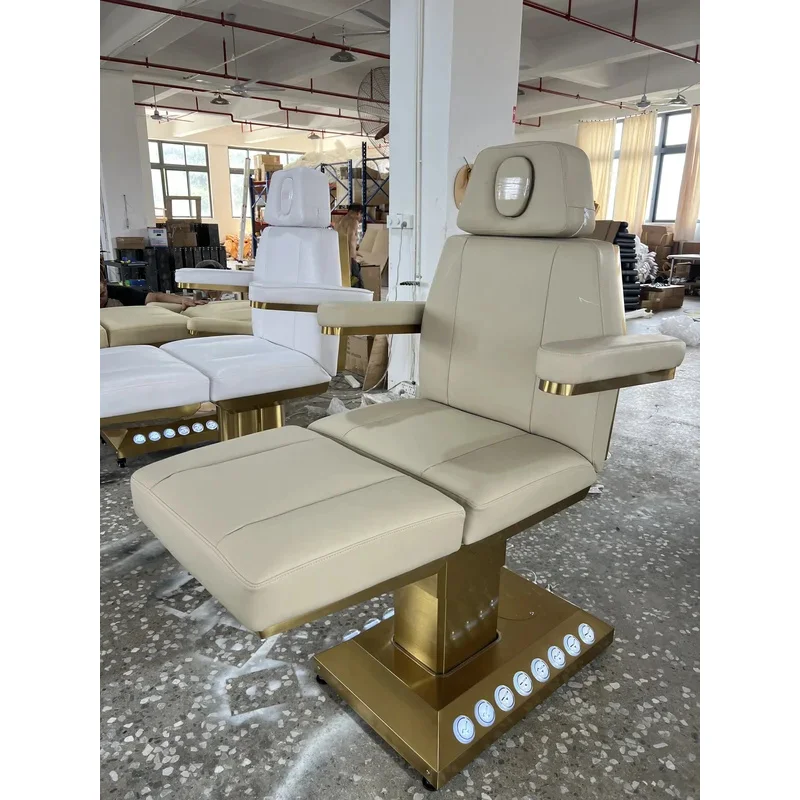 

2025 Latest Modern eyelash treatment salon electric massage beauty bed with motors.