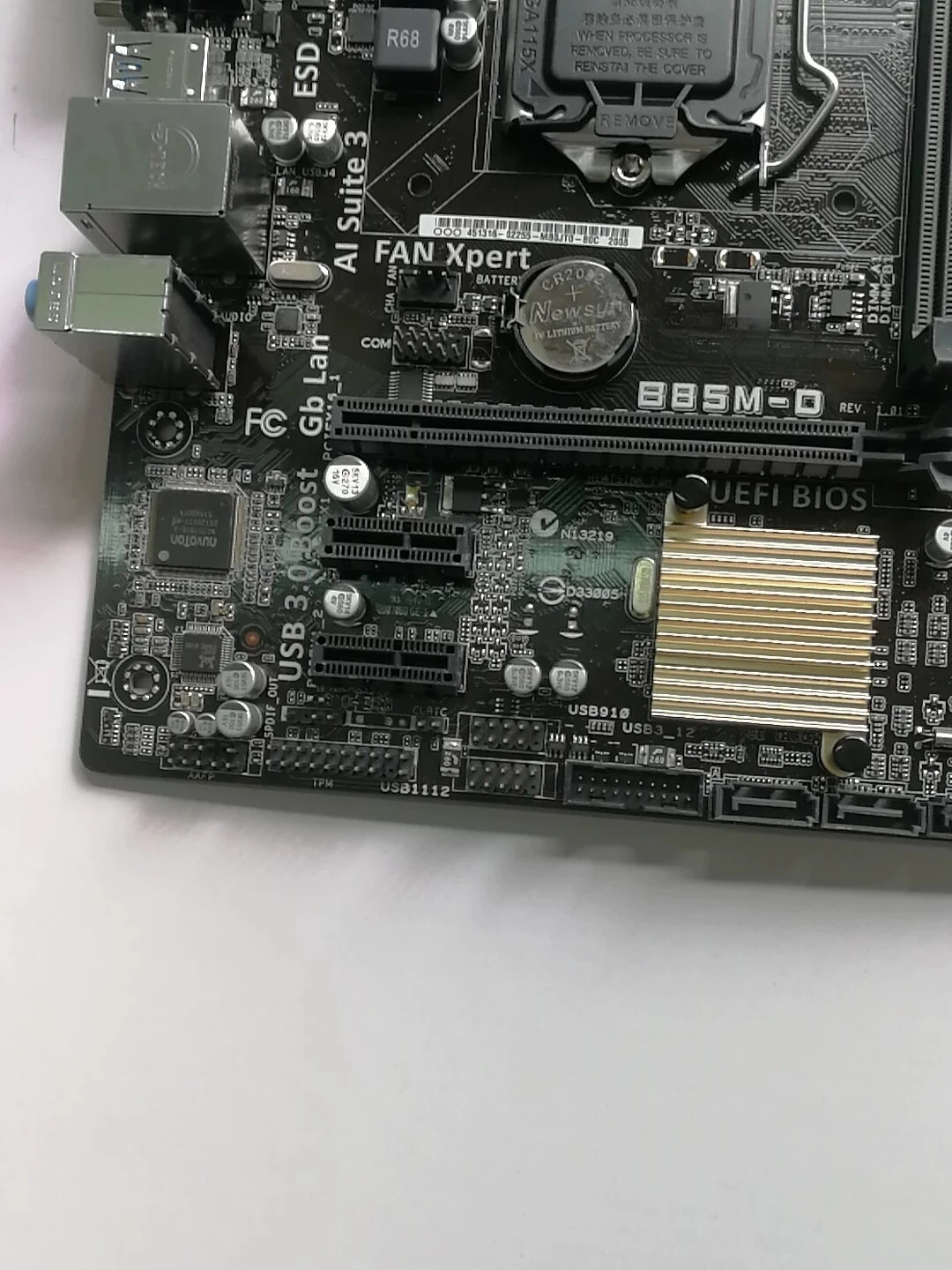 new for Asus B85M‑D Motherboard LGA1150 DDR3 With Baffle