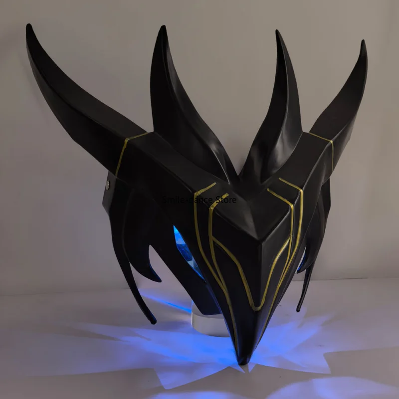 Lol Halloween Pixiv Game League of Legends Yone Mask Cos Dress Up Ball Luminescence Resin Mask Fashionable Toys Surprise Gift view 4