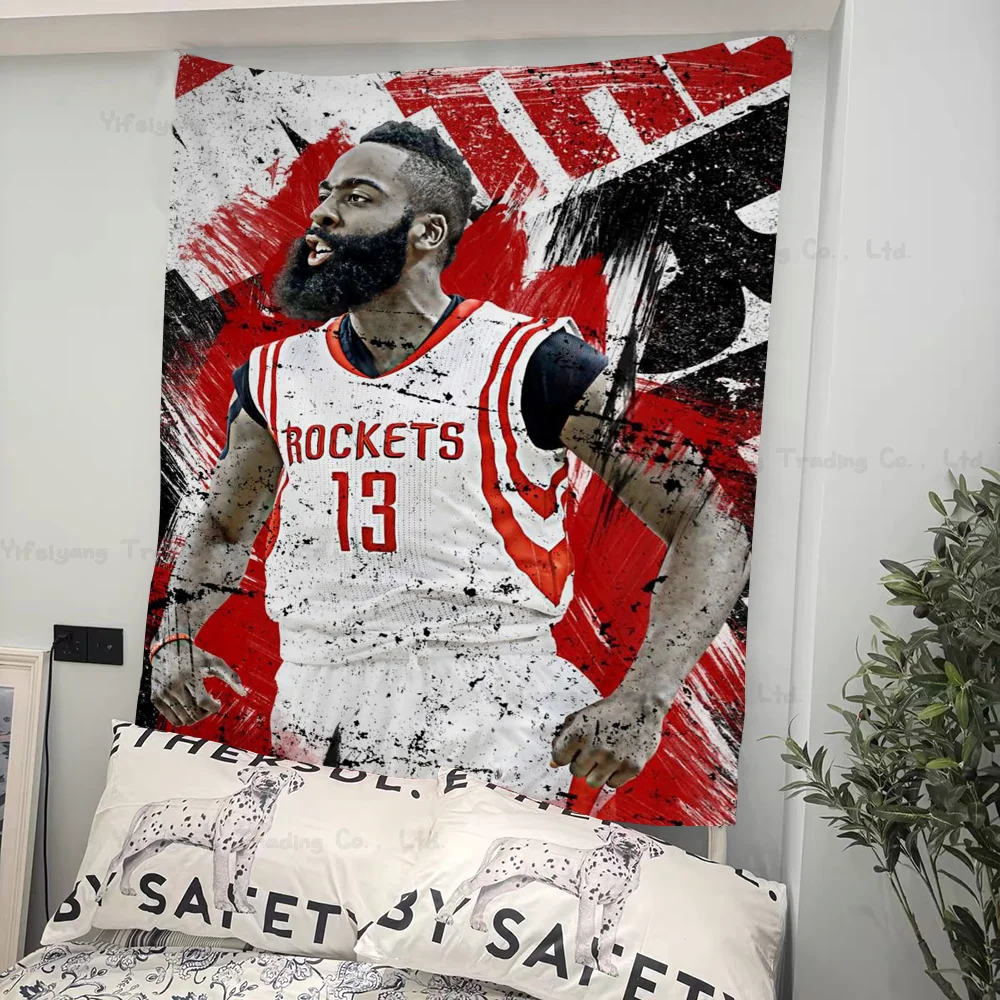 

Basketball Star J-James H-Harden Chart Tapestry Art Science Fiction Room Home Decor Cheap Hippie Wall Hanging