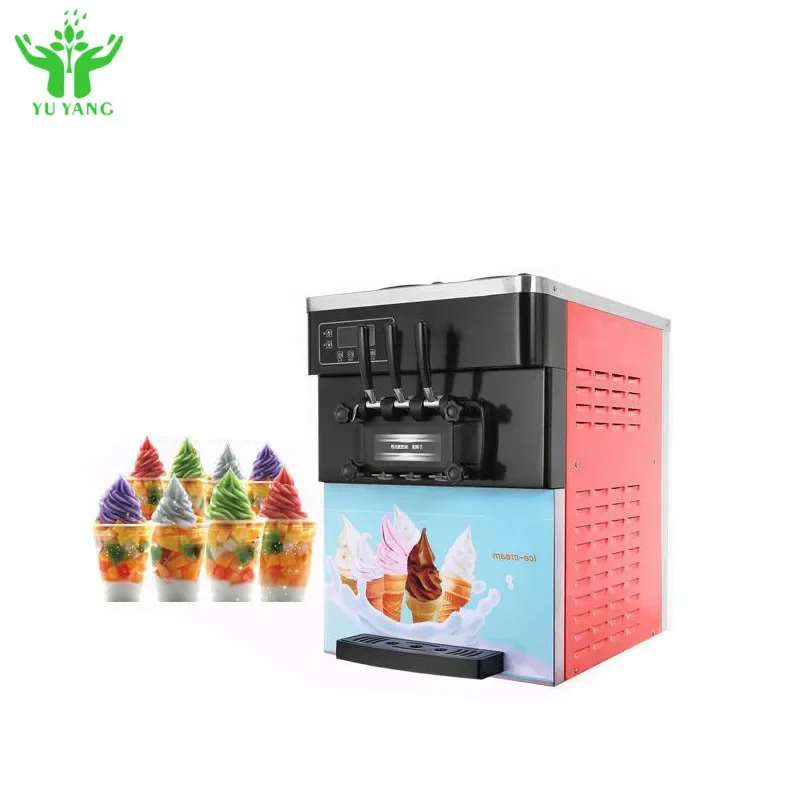 Table Top Ice Cream Machine Milk Tea Shop Equipment Fashion Vertical Cone Machine