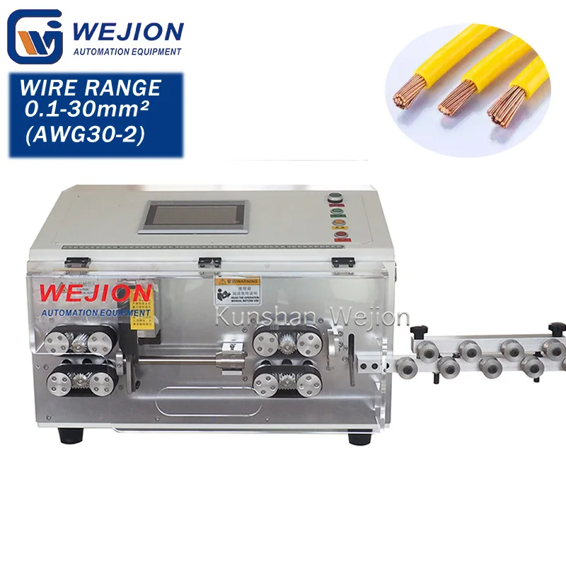 WEJION large size cable 35mm2 automatic wire stripping machine for wire harness