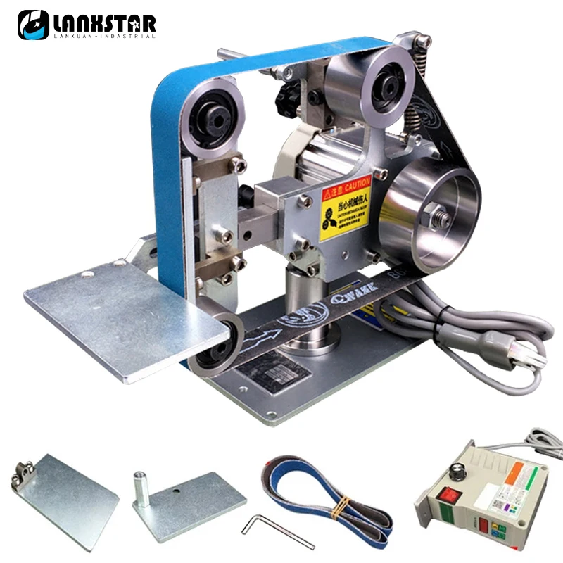 

Brushless Belt Machine with Controller 762x25MM Belt Sander Polisher Sharpener Polishing Grinding Machine Fixed Angle Open V