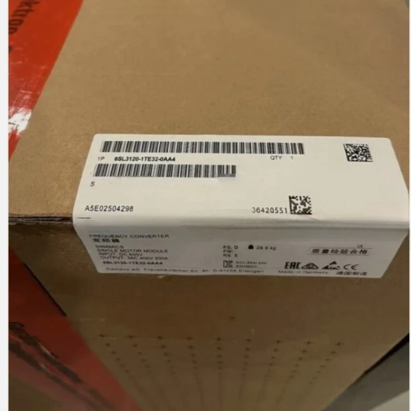 

Brand New Original 6SL3120-1TE32-0AA4 Warrently One-year in BoxFast shipping