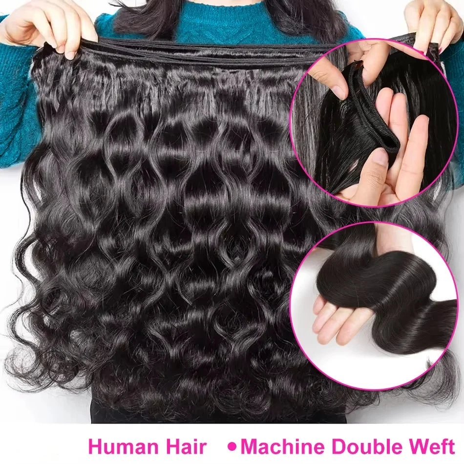 

Loose Body Wave Bundles Human Hair 1 3 4 Bundles Human Hair Natural Black Color Malaysia Remy Weave Bundles Hair Extensions
