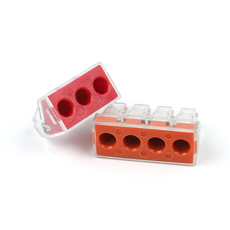 Mini Quick Splicing Wire Connector 2/3/5/6/8pin AWG 18-12 Compact Conductor Push-in Wiring Terminal Block Connector Junction box