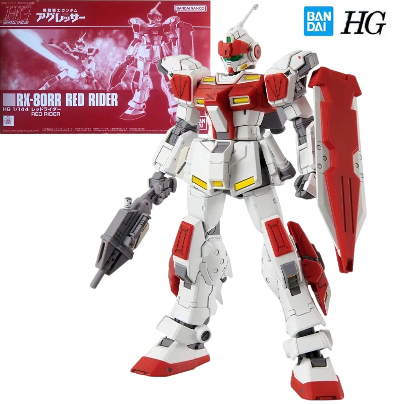 

Подлинная модель Bandai серии Gundam HGUC, комплект для гаража, аниме фигурка RX 80RR Red Rider Gundam Boy, экшн-сборка, коллекционная игрушка, подарок