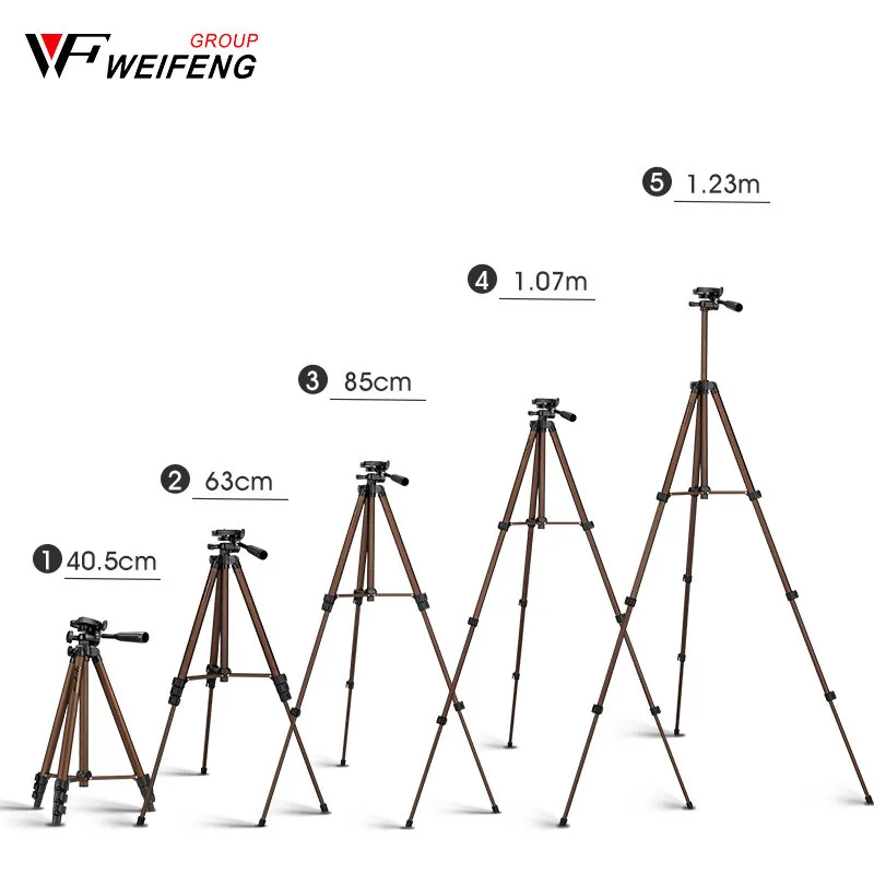 WEIFENG WT-3130 Desktop Tripod for Mobile Phone Camera Action Camera Selfie Fill Light Bracket Live Streaming Photography Stand