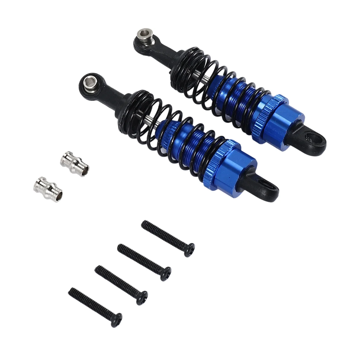 Amortiguador de aceite ajustable de 65Mm para coche Rc 1/18 WLtoys A959 A969 A979 K929 Hpi Hsp Traxxas Losi Tamiya, azul oscuro, 2 uds.