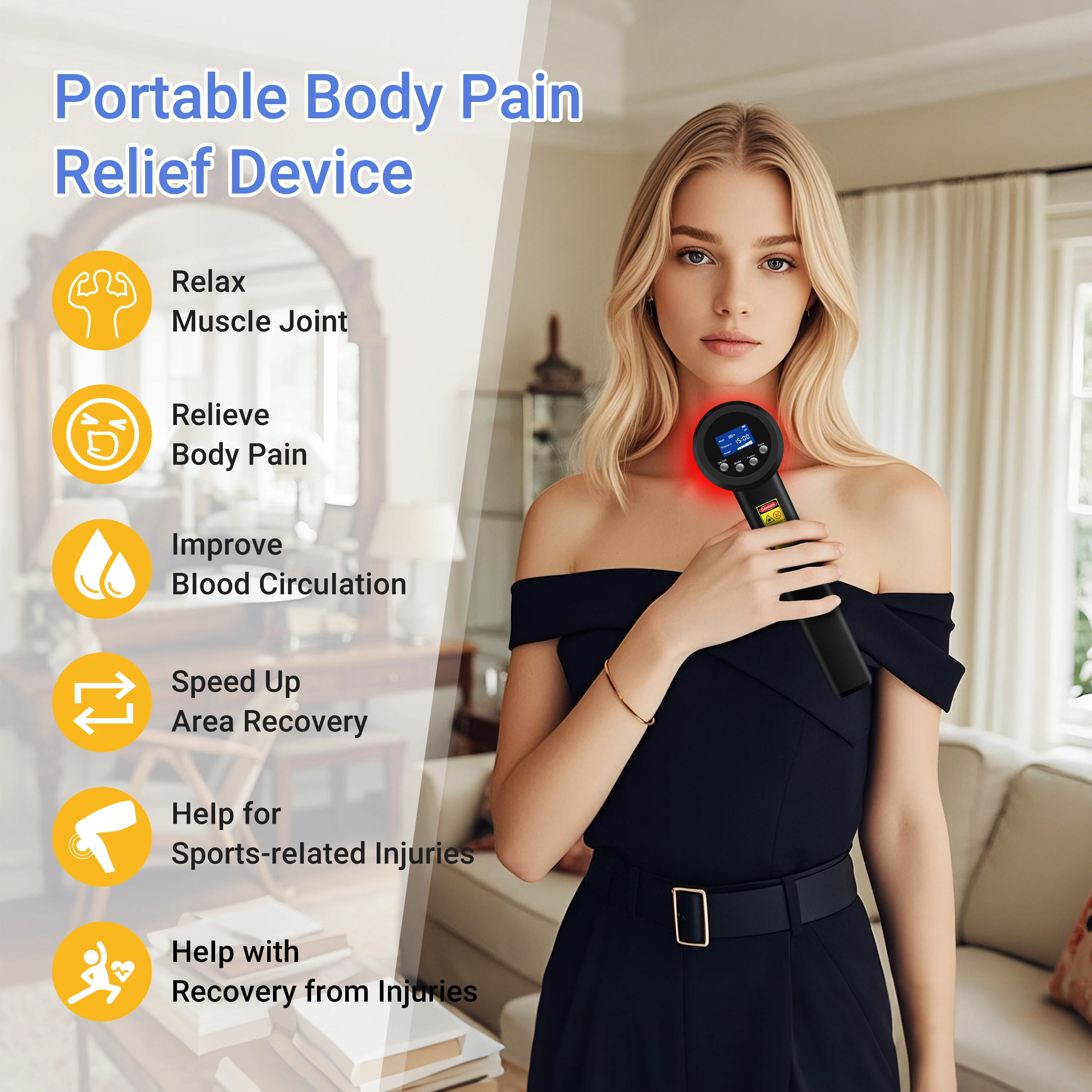 NEW2026 Veterinary Laser Therapy Equipment High Intensity Laser for Pain Relief Osteoarthritis Knee Treatment Wound Healing Ther