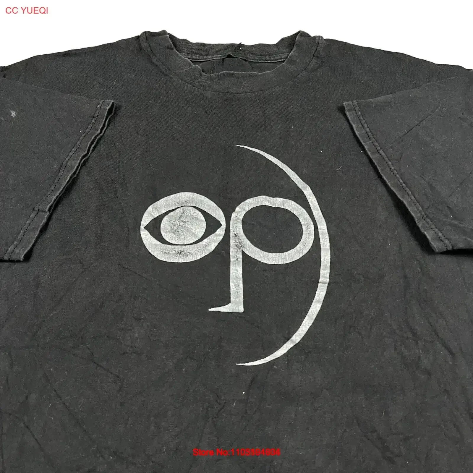 

Vintage ocean pacific op surf wear black graphic T Shirt vintage Washed fashion Unisex Stylish Breathable Casual
