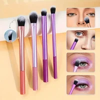 Kit de pinceaux de maquillage synthétiques doux, 8 pièces, pour fond de teint, Blush, fard à paupières, outils de maquillage cosmétiques 5