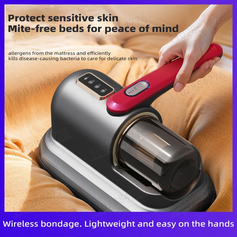 Dust Mite Machine Wireless Home Bed Handheld Hoover Ultraviolet Germicidal Machine Large Suction Power To Remove Mites