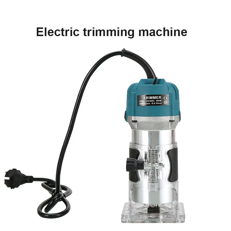 Wood Router 800W 30000rpm Woodworking Electric Trimmer Wood Milling Engraving Slotting Trimming Machine Hand Carving Machine