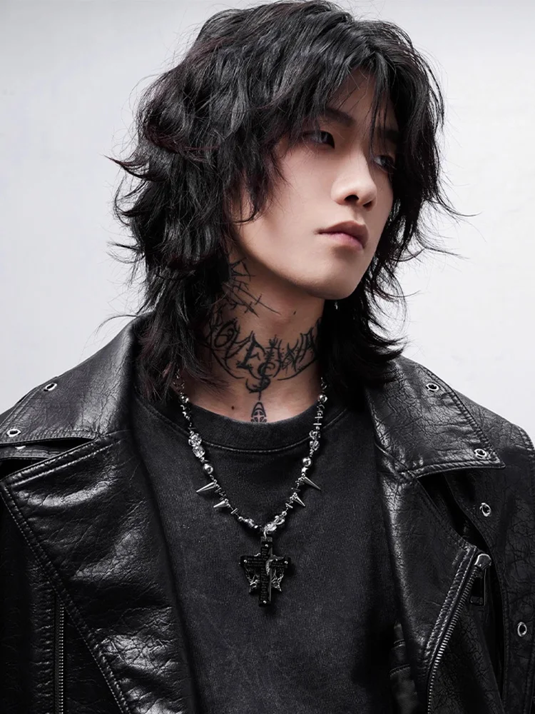 

ZHUHE Rivet Cross Necklace Wind Neogothic For Men Women Jewelry Jewelry Accessories Party Gifts