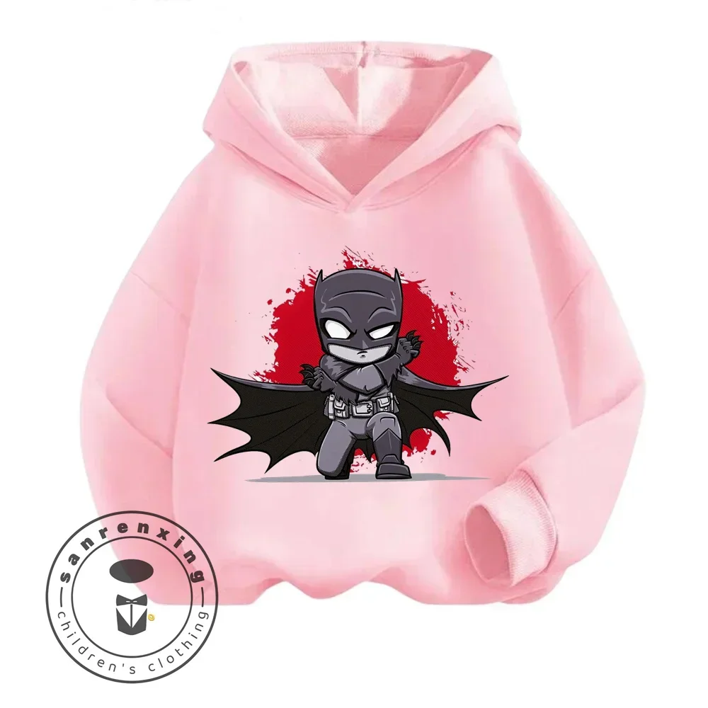 Transform Look Children's Long Sleeve Hoodie, Unyielding Style, Black Panther, Cartoon, Window Display, Soft Texture