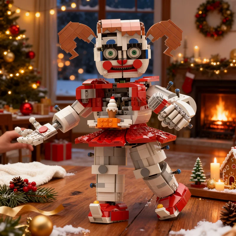 2016pcs MOC Circus Baby Games Model Building Blocks Toy Education Craft Brick Birthday Idea Display Art Assemble Collection