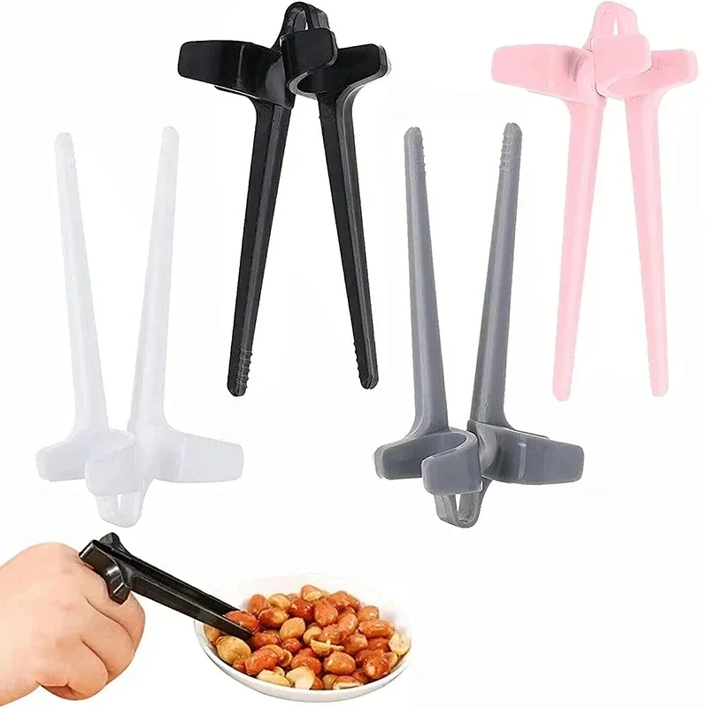 1PC Lazy Fingers Chopsticks - Hands-Free Snack And Game Clip-On Food Holder for Video Streaming No Dirty Hands Required