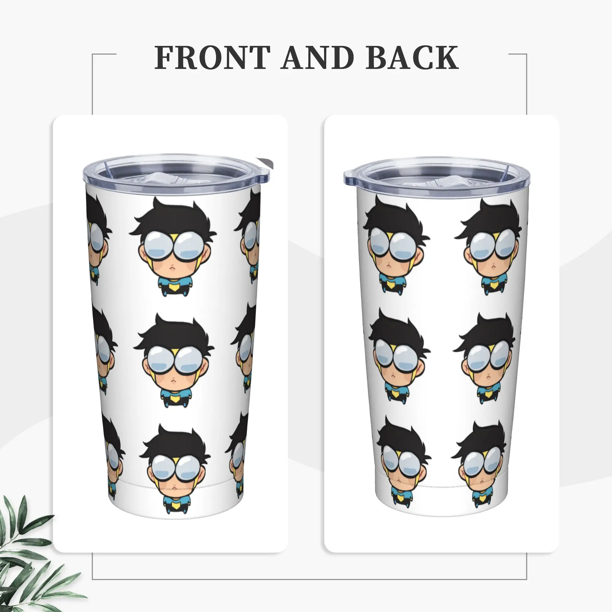 Stainless Steel Tumbler Anime Invincibles Coffee Mug  Heat Preservation Hot Drinks Travel Mugs Cup