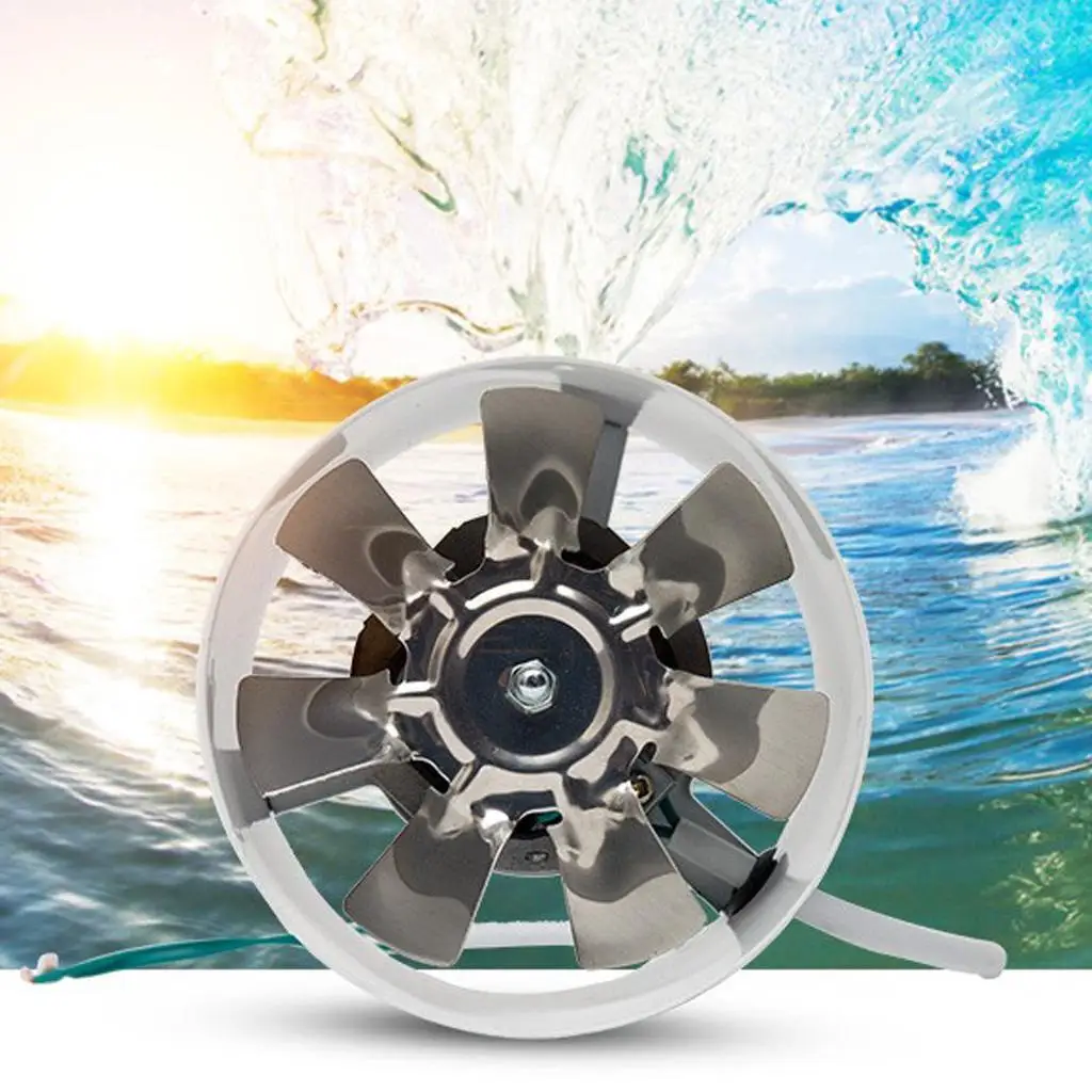 Exhaust Fan Metal Quiet Duct Booster Ventilator for Bathroom Kitchen Home Air Conditioner