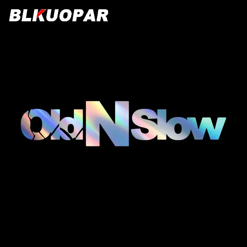 BLKUOPAR Old N ملصقات السيارات البطيئة الليزر فان الفينيل شخصية واقية من الشمس ملصق مائي يموت قطع مقاومة للخدش الوفير ويندوز الرسومات #1