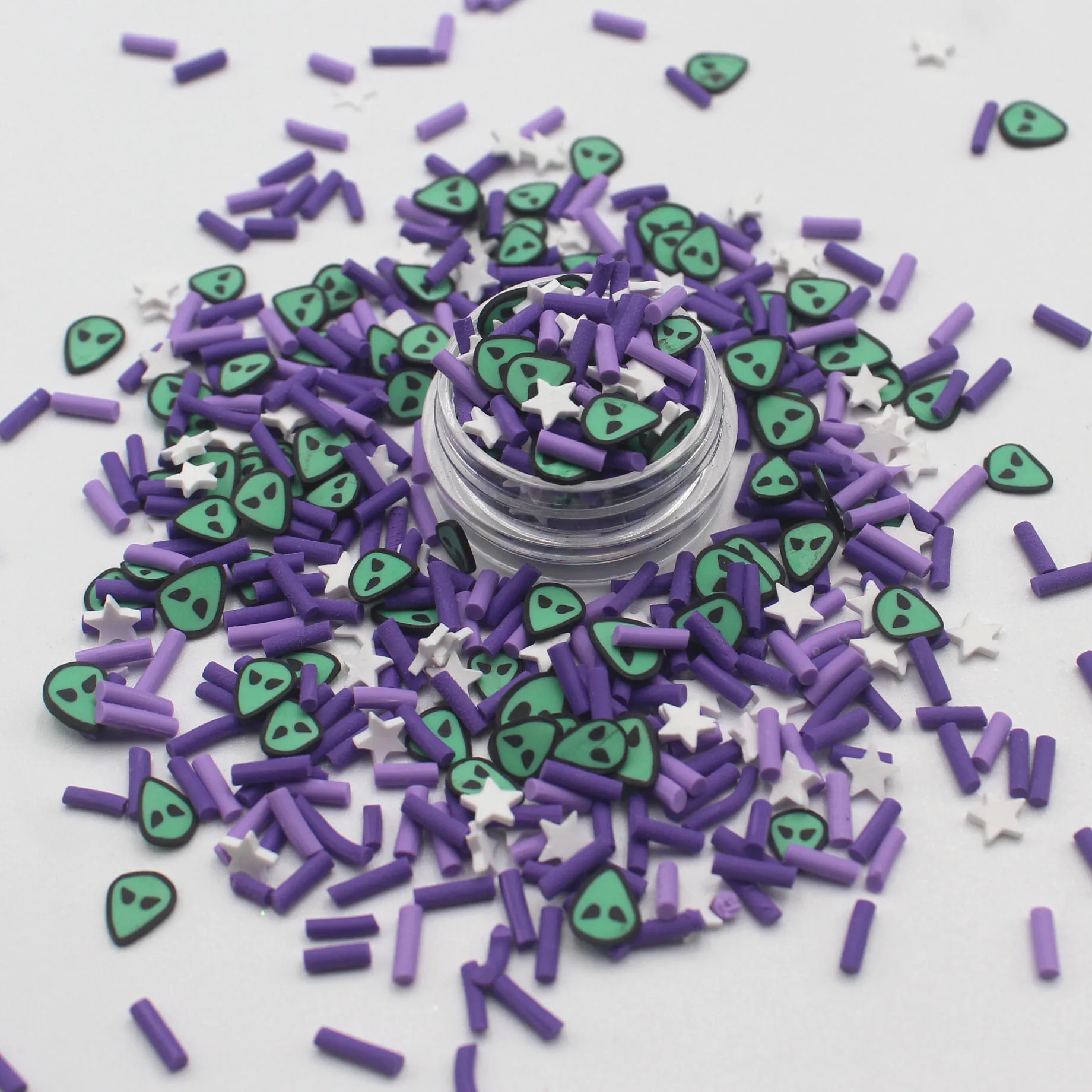 رشات طين بوليمر للزينة ، شبكة عنكبوت اليقطين ، أناناس ، مختلطة مع حلوى طويلة ، مشغولات يدوية ذاتية الصنع ، ملحقات حشو ، صلصال لكل لوط #5