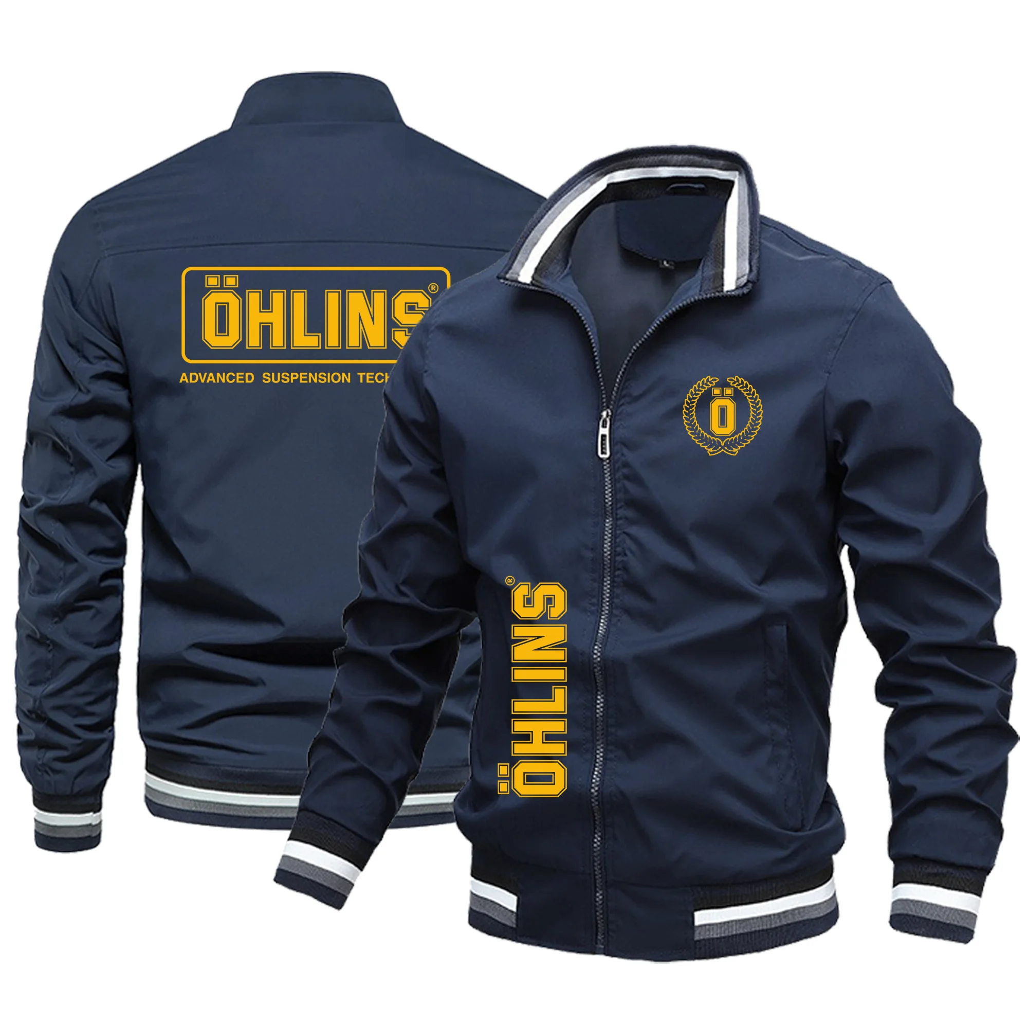 Ohlins - Men\'s racing jacket, windproof riding outfit, outdoor, fashionable