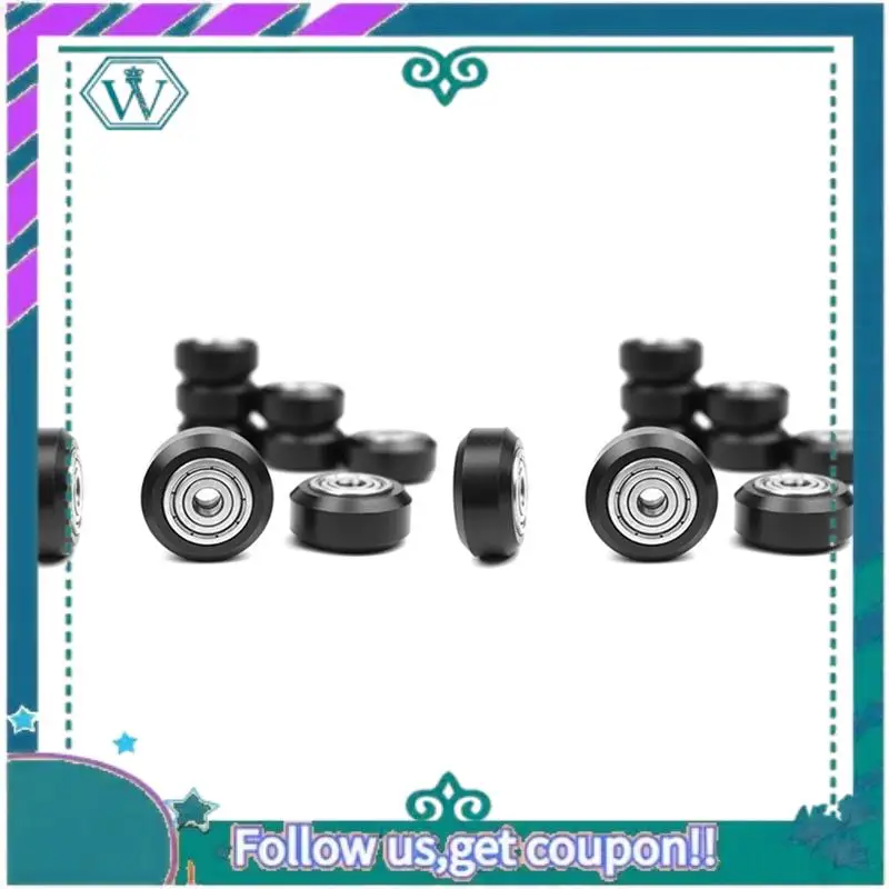 

A75Q-20 Pcs Plastic Wheel POM With Bearings Big Models Passive Round Wheel Idler Pulley Gear Perlin Wheel For CR10 Ender 3