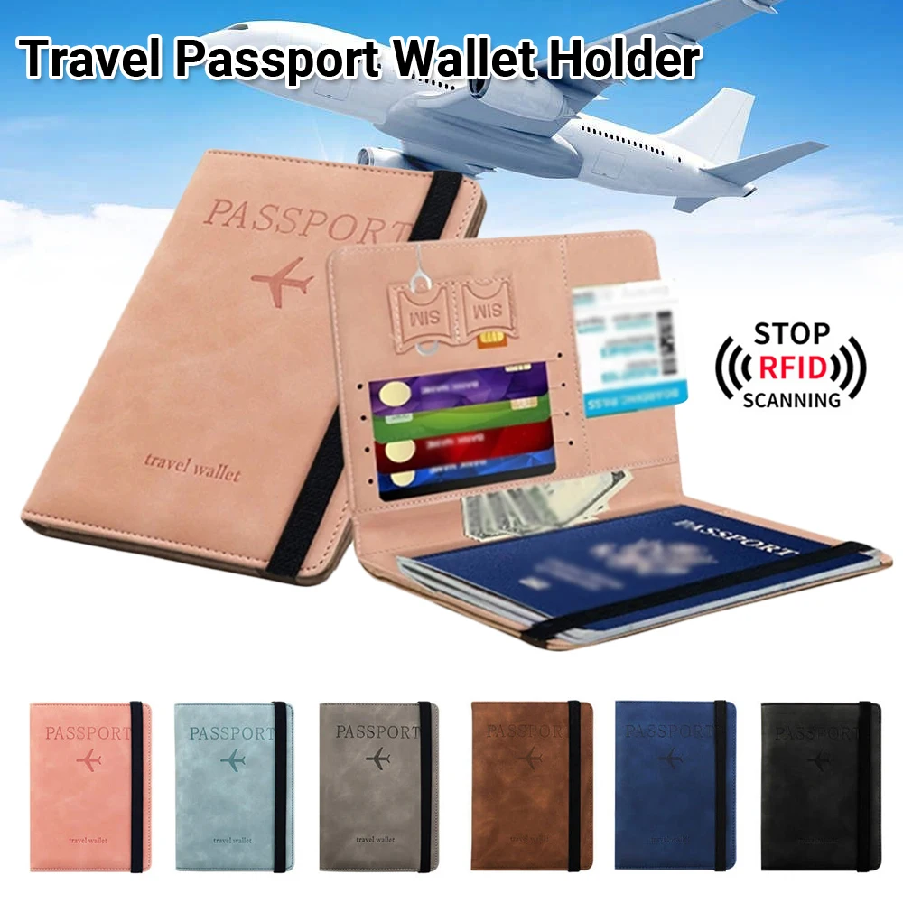 RFID Blocking Travel Passport and Card Holder