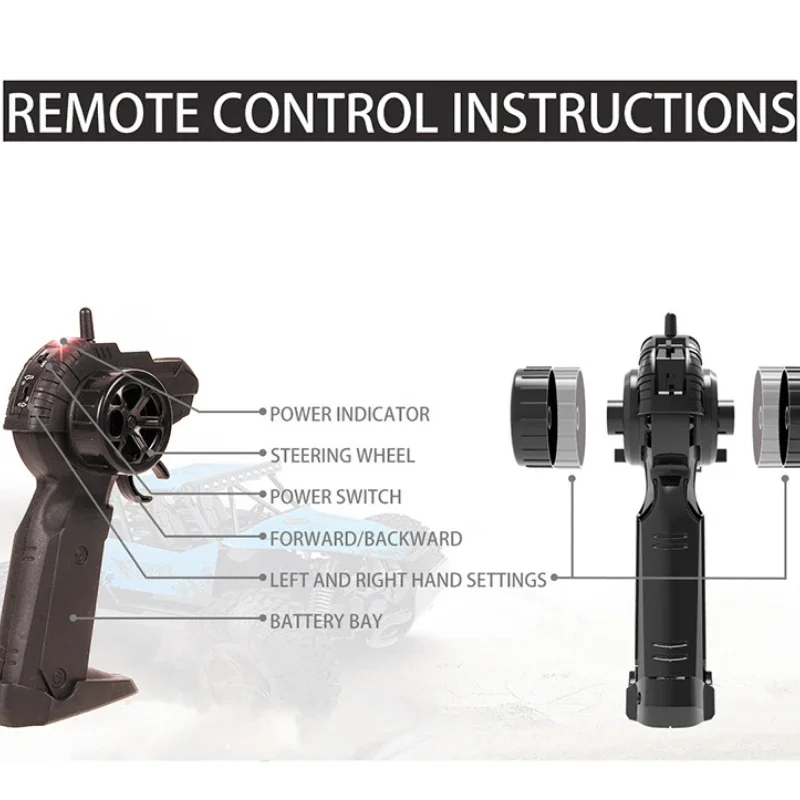 20KM/H 파워 모터 2.4G RC 드리프트 자동차 트럭 독립 충격 흡수 장치 충돌 방지 차량 성인 어린이 장난감 선물 리모컨 자동차