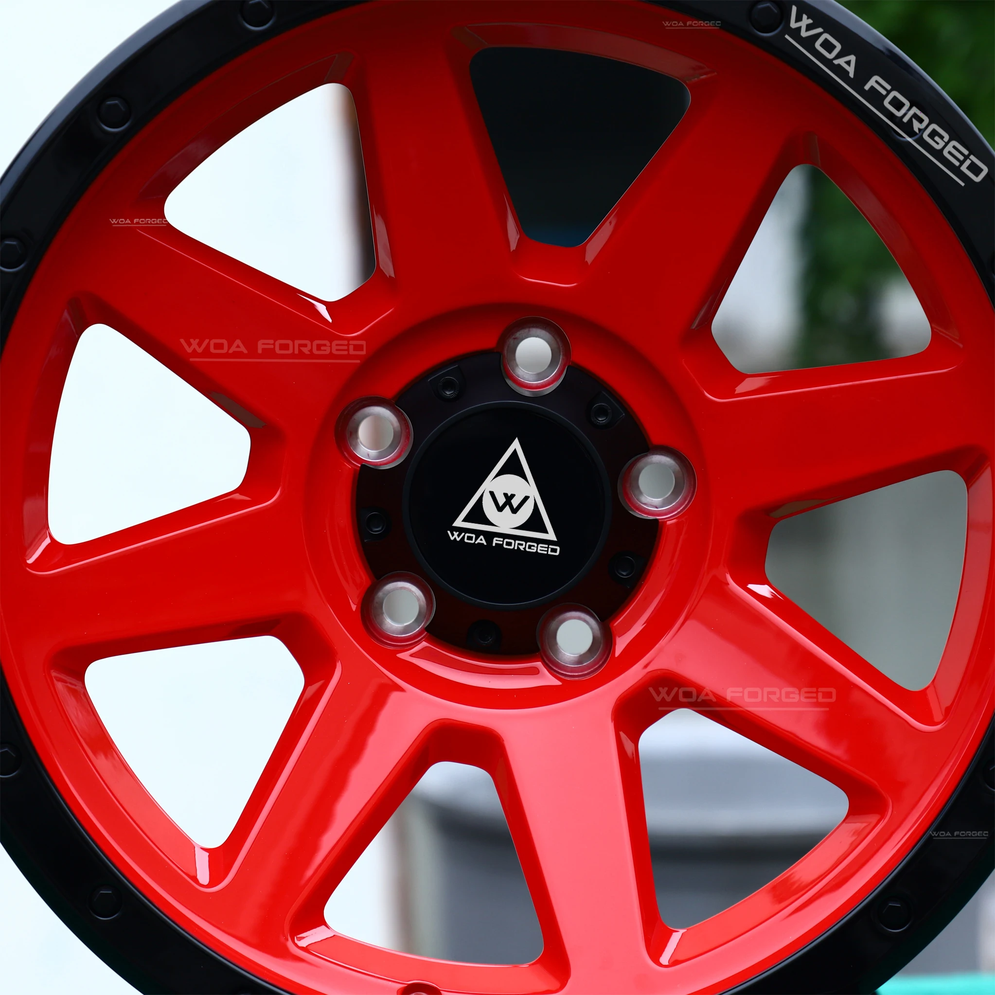 WOAFORGED جديد سبائك الألومنيوم مزورة 8J عجلات السيارة 5x150/5x112 PCD مخصصة رياضية خفيفة الوزن لميتسوبيشي باجيرو V73 برادو