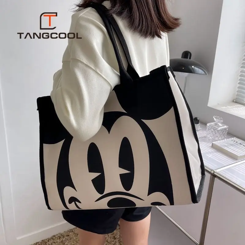 Disney Mickey New Women\'s Shoulder Bags Luxury Brand Cartoon Women\'s Bag Large Capacity Fashion Tote Bag Shopping Bag