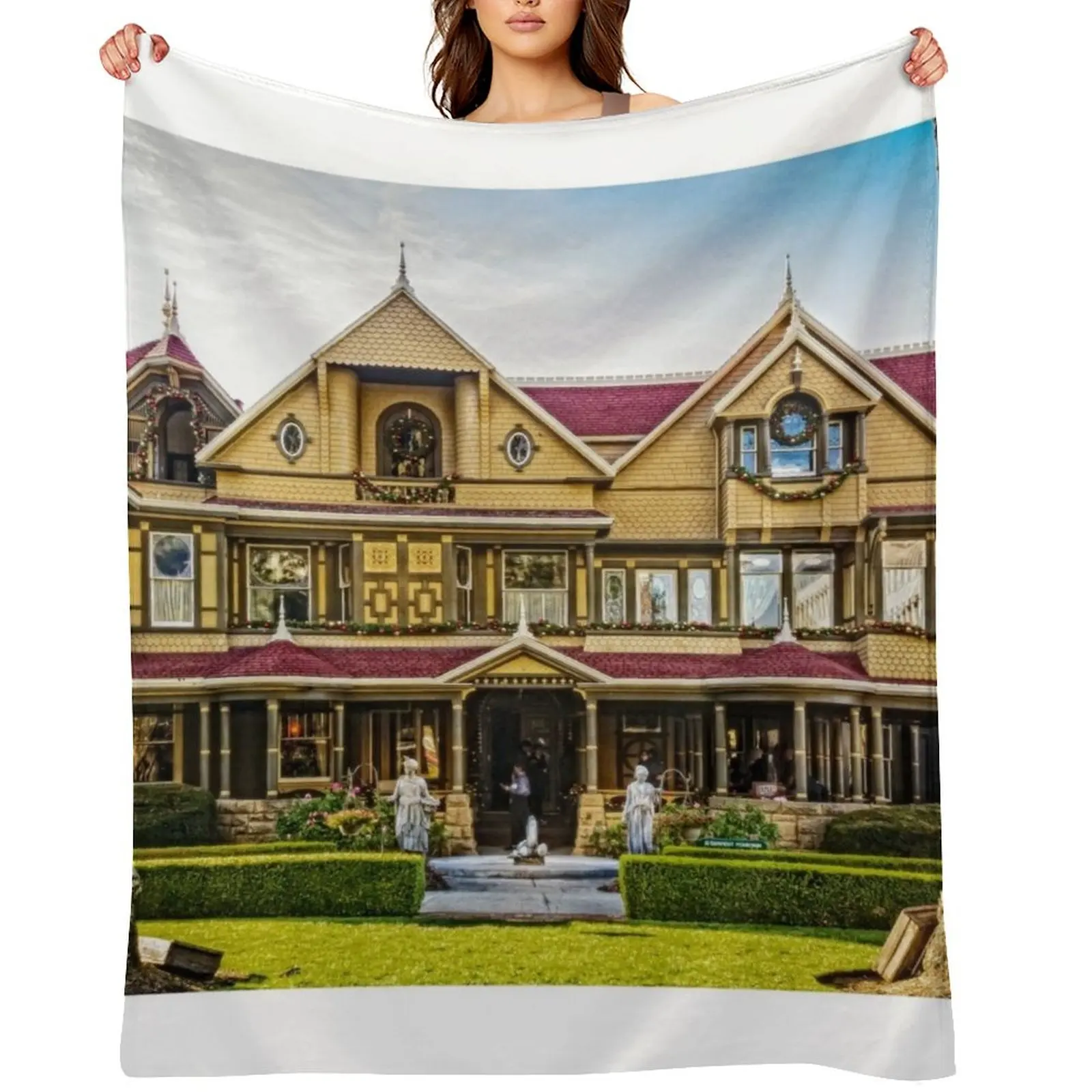 

Winchester Mystery House Throw Blanket cosplay anime warm for winter Blankets For Bed Decorative Sofas Blankets