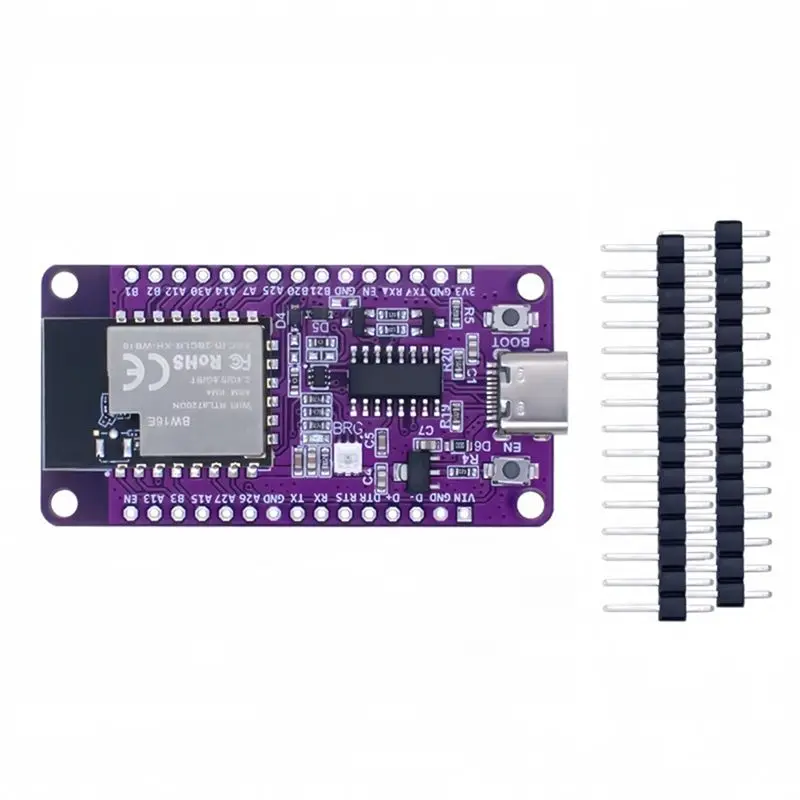 Двухдиапазонный модуль Wi-Fi Bluetooth BLE QWE-RTL8720DN, плата разработки NICEMCU BW16 со встроенной антенной