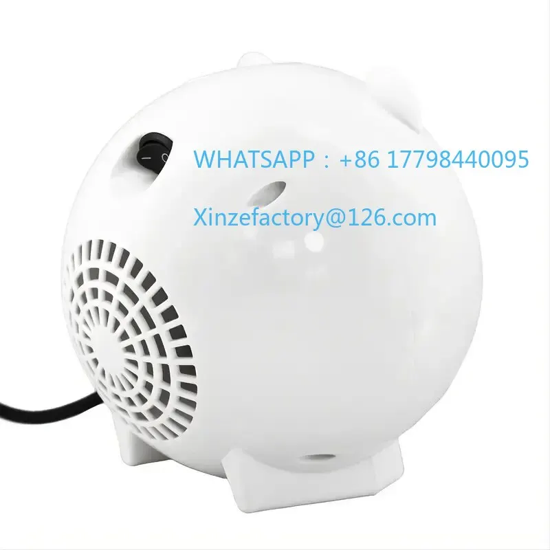 Portable PTC Ceramic Space Heater with Thermostat - 220V Mini Electric Heater for Indoor Office, Desktop, and Home