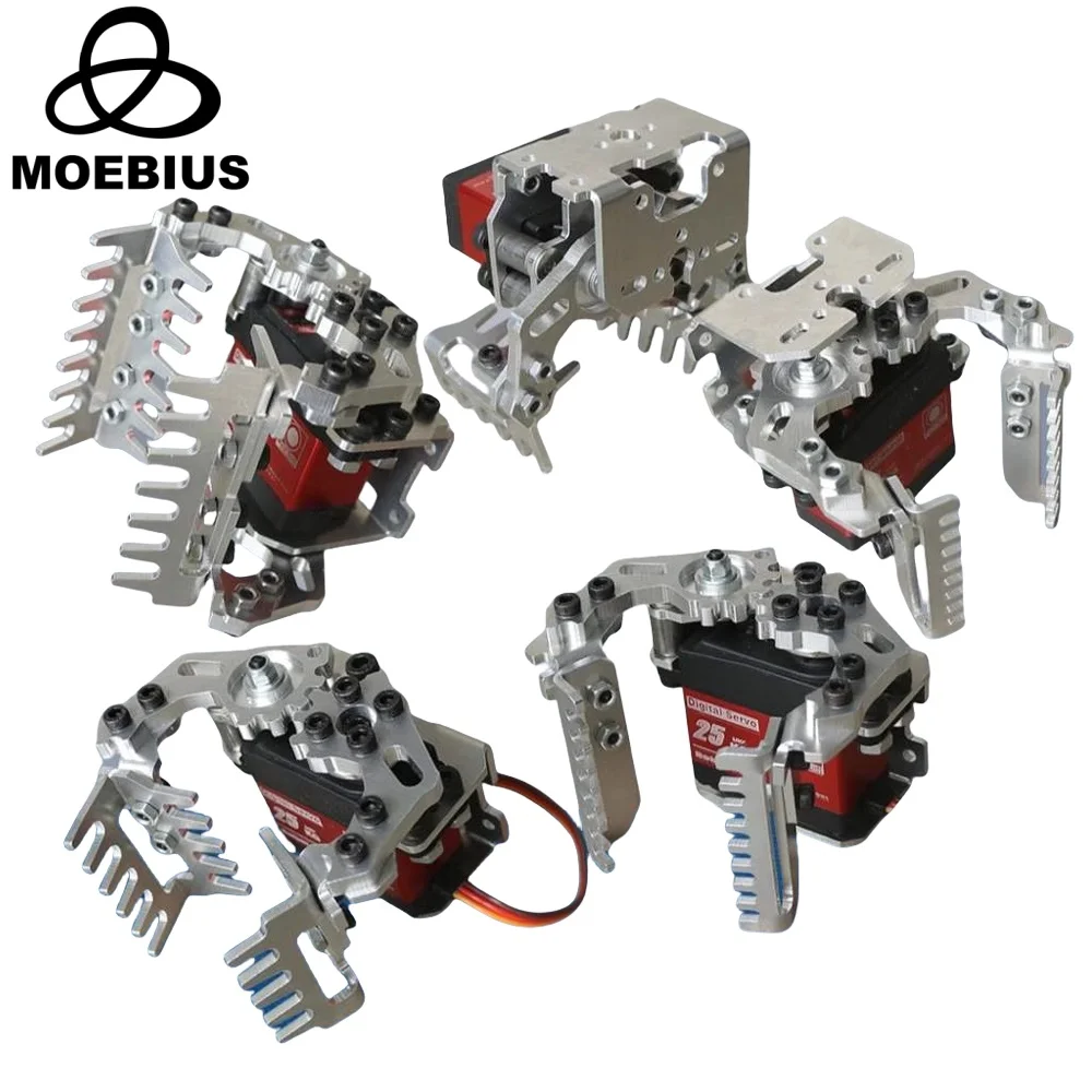 Metal Mechanical Hand Claw Robot Arm Gripper Clamp Clip DIY Toy Parts for Digital MG996r Servos