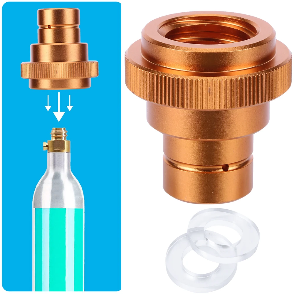 Connettore rapido CO2 Ottone Soda Collegamento rapido Disconnessione rapida per bombola CO2 Gorgogliatore acqua soda DUO Terra