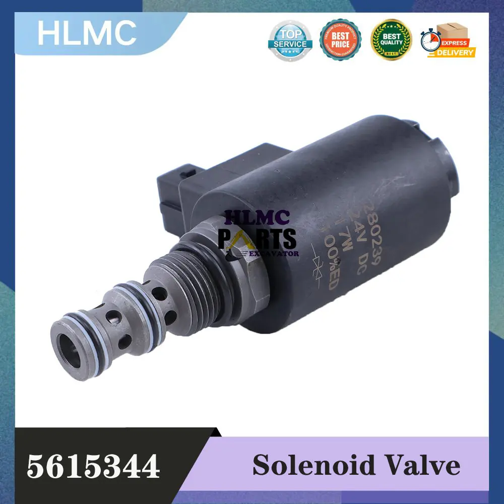 

24V Solenoid Valve 5615344 5614032 Compatible for Liebherr 309 311 312 313 314 316 317 904C 914BC 924BC 934BC Excavator