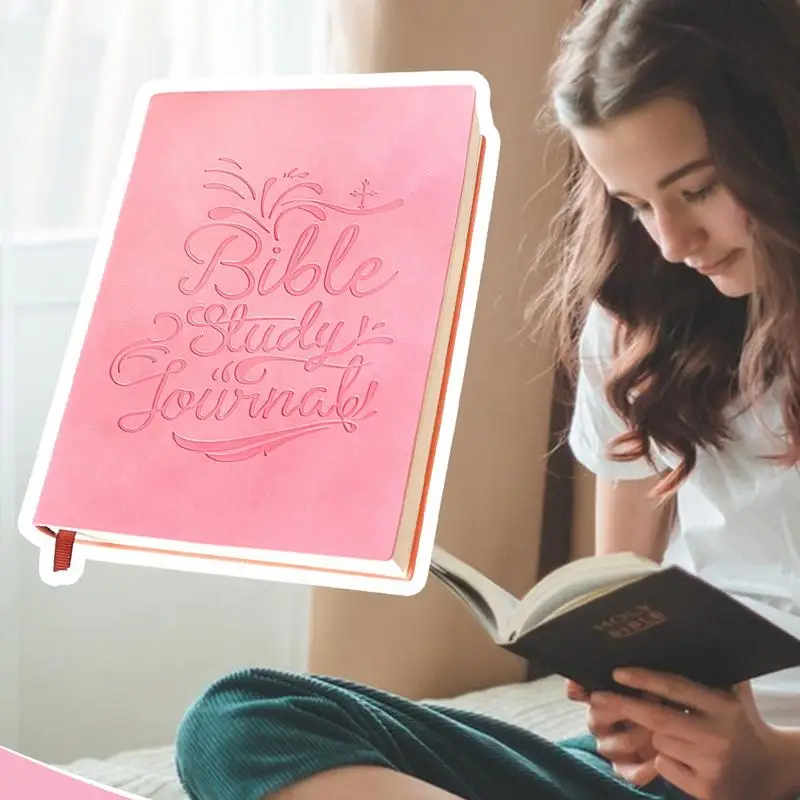 วารสารพระคัมภีร์สําหรับผู้หญิงสมุดบันทึกทางศาสนาสมุดบันทึกการศึกษาพระคัมภีร์โบสถ์โน้ตบุ๊คสําหรับจดบันทึก Reflection อุปกรณ์ทางศาสนา