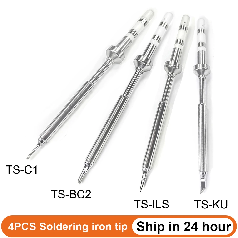 Pine64 TS100 TS101 Replacement Soldering Iron Tip Set Gross Fine Models of Welding Tips TS-BC2 ILS Solder Station Accessories