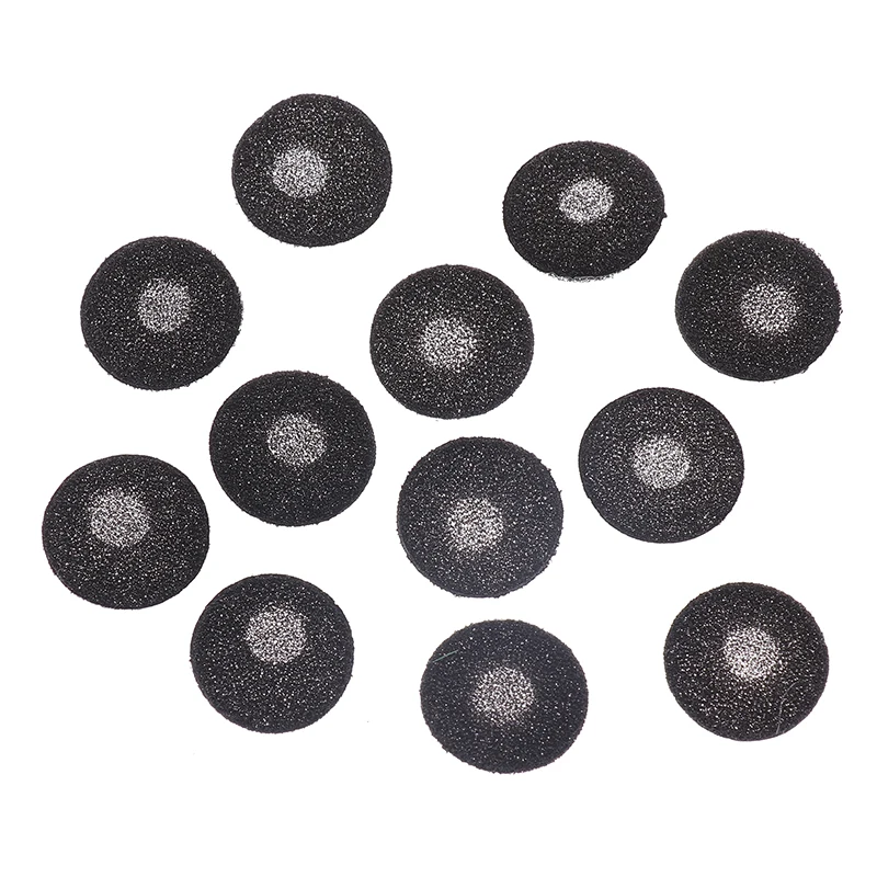 100Pcs 18mm Sponge Earmuffs Ear Eartips Headphone Protection Sponge Cover For Flat Head Earphone Earbuds Headset Accessories