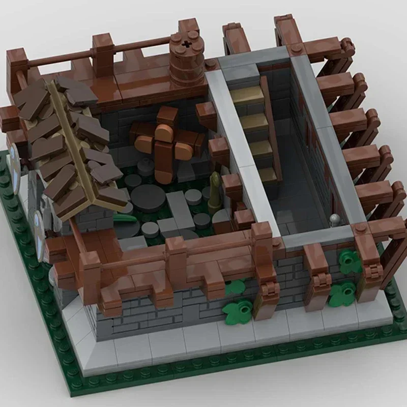 Klocki konstrukcyjne Średniowieczny Model Brama Cesarska Techniczne Klocki DIY Zestaw do Składania Zabawki Konstrukcyjne dla Dzieci Prezenty Świąteczne